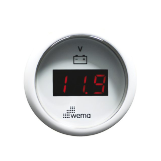 Wema Anzeige Voltmeter LED weiß 21352051