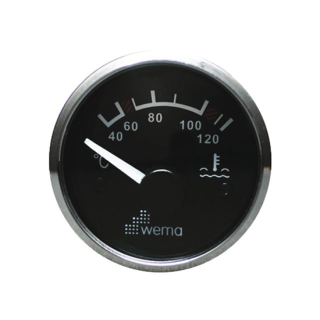 Wema Silber-Serie Anzeige Wassertemperatur schwarz 21352105