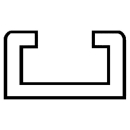 Pfeiffer Schiene für Klappverdeck 1.5m 22mm 72131007