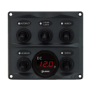 Talamex Schalterpaneel mit Voltmeter anthrazit 14576008