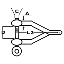Talamex Schäkel gedreht lang 8mm 8503008