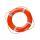 Besto Rettungsring 75cm orange 2,5kg Solas mit Reflexstreifen 20110100