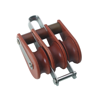 Barton Block Tufnol Bügel Hundsfott Dreifach-Scheibe 45mm für Tau 13mm 65608043
