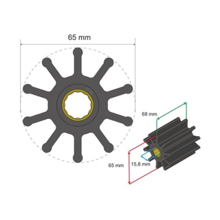 Albinus Premium Impeller PN 06-02-022 17200622