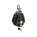 Lewmar Synchro Block 50mm Doppel Hf schwarz 65568005