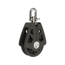 Lewmar Synchro Block 72mm Single schwarz 65568201