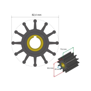 Albinus Premium Impeller PN 06-02-025 17200625