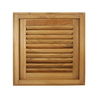 Eude Lamellentür mit Rahmen quadratisch 38.1x38.1x3.5cm 94398145
