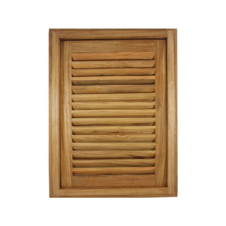 Eude Lamellentür mit Rahmen rechteckig 38.1x50.8x3.5cm 94398146