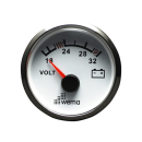 Wema Silber-Serie Anzeige Voltmeter 24V weiß 21352111