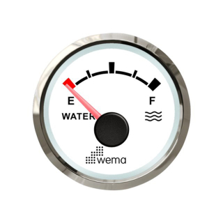 Wema NMEA2000 Silber-Serie Anzeige Wasser weiß 21352151