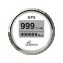 Wema Silber-Serie GPS-Speedometer-Digital 52mm weiß...