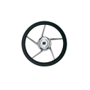 Ultraflex V01 Edelstahl-Steuerrad 350 PU-schwarz 75237932
