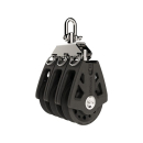 Lewmar Synchro Block 60mm Dreifach schwarz 65568103