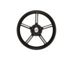 Ultraflex Steuerrad V56 B/CH 350mm Edelstahl, schwarzer...