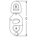 Ronstan Snapshackle with trigger and small bail 80mm...