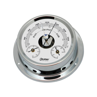 Talamex Baro-Thermo-Hygrometer 100x125mm verchromt 21421144