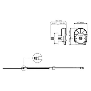 Ultraflex UF Steuerkabel M58 21ft 6,41m 75215821