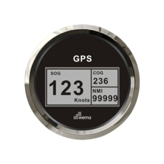 Wema Silber-Serie GPS-Speedometer-Digital schwarz 21352106