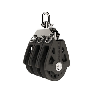 Lewmar Synchro Block 72mm Dreifach schwarz 65568203