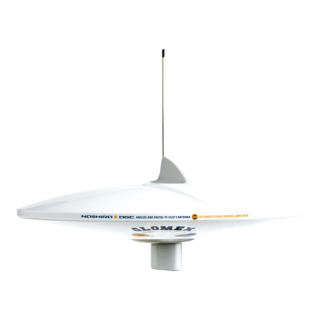 Glomex TV Antenne NASHIRA DVB-T2 DAB+ weiß 21507106