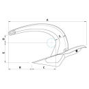 Vulcan VULCAN Anker verzinkt 6kg 77106071