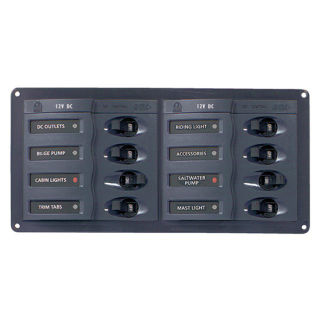 BEP Sicherung/Unterbrecher Paneel 12V 8fach horizontal 14576050