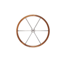 Ultraflex Steuerrad V86 700mm - Edelstahl, Teak-Griff...