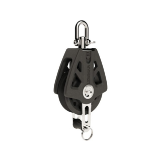 Lewmar Synchro Block 105mm Single Hf schwarz 65568554