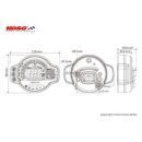 KOSO MS-01 Tachometer Digitaler Tachometer mit ABE ,...