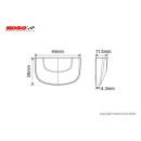 KOSO LED Nummernschildbeleuchtung, CURVE (schwarz)...