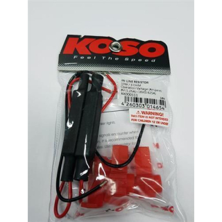 KOSO Widerstand fuer LED Blinker - 10W 3 Ohm - Kit aus 2 Widerstaenden , KK000111 KK000111