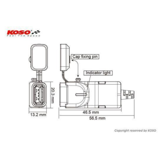 KOSO USB 3.0 Ladebuchse , KW002000 KW002000