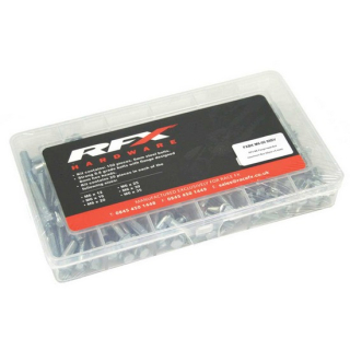 RFX M6 Sechskantschrauben mit Flansch, Sortiment - 25 x 6 Größen  YAMAHA / YZ 125 (CE16) / YZ 125 / 2007 / OFFROAD / MX , 1128556