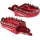 RFX Pro Series Shark Teeth Fußrasten - rot  KTM / 350 EXC-F FACTORY EDITION / 350 EXC-F / 2015 / OFFROAD / ENDURO , 1110582003