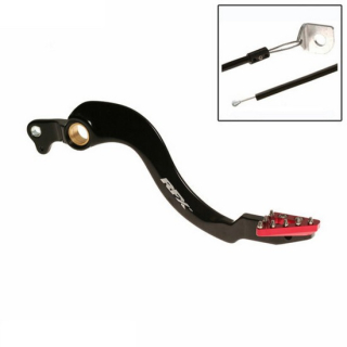 RFX Pro Series ST Hinterradbremshebel - hart eloxiert schwarz/rot  KTM / 300 EXC SIX DAYS / 300 EXC / 2005 / OFFROAD / ENDURO , 1110810002
