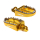 RFX Pro Series Shark Teeth Fußrasten - gelb  KTM / 300 EXC SIX DAYS / 300 EXC / 2004 / OFFROAD / ENDURO , 1110574002