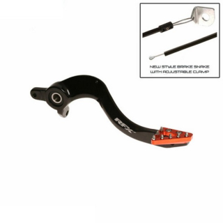 RFX Pro Series ST Hinterradbremshebel - hart eloxiert schwarz/orange  KTM / 300 EXC FACTORY EDITION / 300 EXC / 2017 / OFFROAD / ENDURO , 1110848002