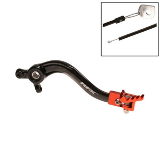 RFX Pro Series FT Hinterradbremshebel - schwarz/orange  KTM / 350 EXC-F SIX DAYS / 350 EXC-F / 2014 / OFFROAD / ENDURO , 1110854001