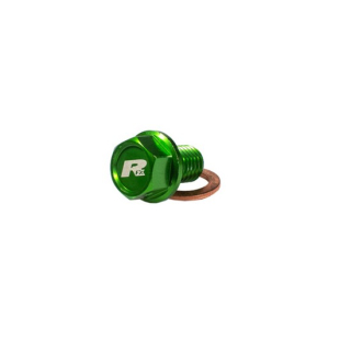 RFX Pro Magnetische Ablassschraube (Grün) [M10 x 22 mm x 1,5] - Kawasaki KXF450/450R  HUSQVARNA / FE 501 / FE 501 / 2015 / OFFROAD / ENDURO , 1110470001