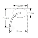 SHIN YO Spiegel Alpha Schwarz Universal (Paar)   , 1141863
