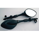 SHIN YO Spiegel Schwarz Universal, Mit Gelenk (Paar)   ,...