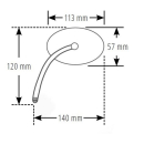 SHIN YO Spiegel Schwarz Chopper, Kurz, Rechteckig, Links (1Stck.)   , 1138845001
