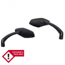 SHIN YO Spiegel Luca Aluminium Schwarz (Paar)   , 1108535001