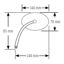 SHIN YO Verkleidungsspiegel Schwarz Rechts (1Stck.)   , 1141453