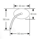SHIN YO Spiegel Chrom Universal, Rund (1Stck.)   , 1140536