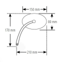 SHIN YO Spiegel Virago Schwarz (1Stck.)   , 1140537