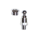 SHIN YO Spiegeladapter Mit Kugel, M 10 Linksgewinde Chrom...