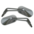 SHIN YO Spiegel Chrom Oval, Aluminium (Paar)   , 1108533002