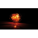 SHIN YO Oval Glühlampen Blinker Gehäuse Schwarz / Linse Klar (Paar), Vorn & Hinten   , 1107501